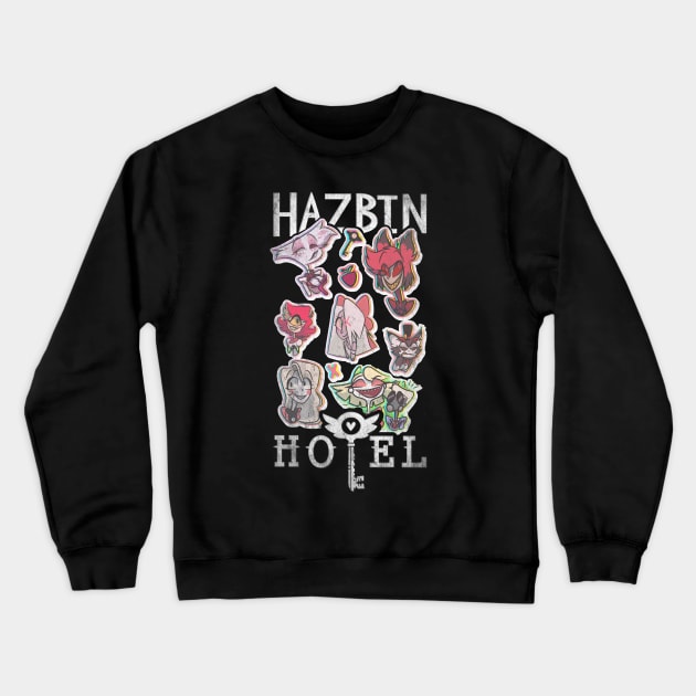 hazbin hotel squads Crewneck Sweatshirt by himmih chromatic art